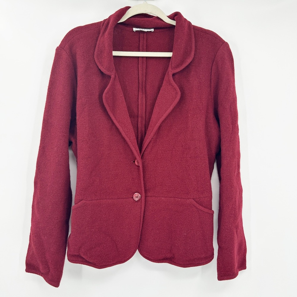 Pendleton Womens 100% Lambs Wool Two Button Preppy Career Blazer‎ Size XL Peite